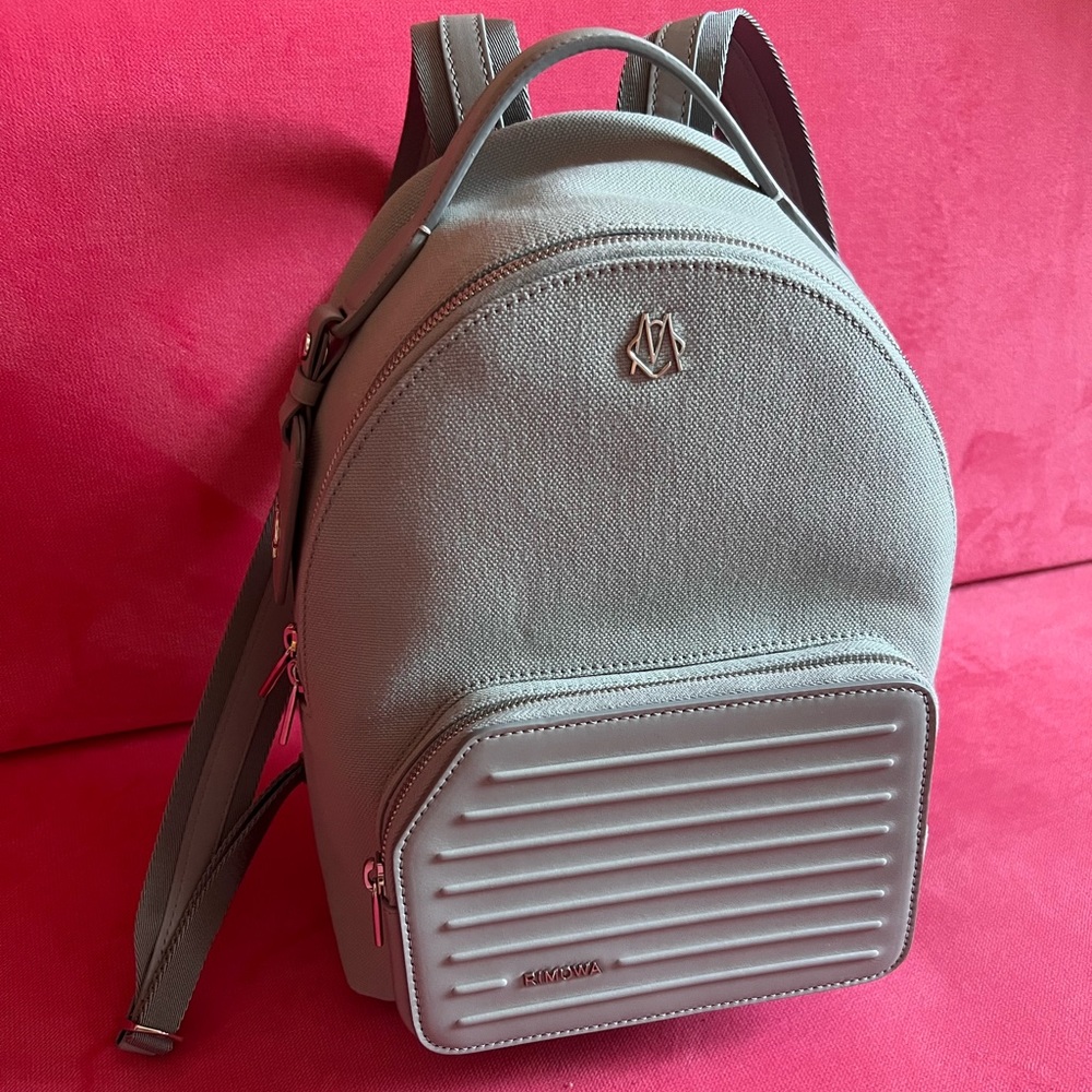 RIMOWA Never Still small webbing-trimmed canvas and leather backpack 🎒
